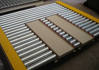 Transporte rodillos pallets